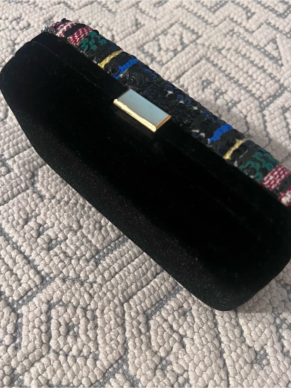 J. Crew Multicolor Sequin Plaid Clutch - Picture 4 of 8